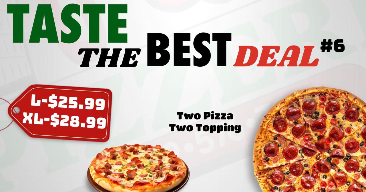 Mega deal pizza promotion