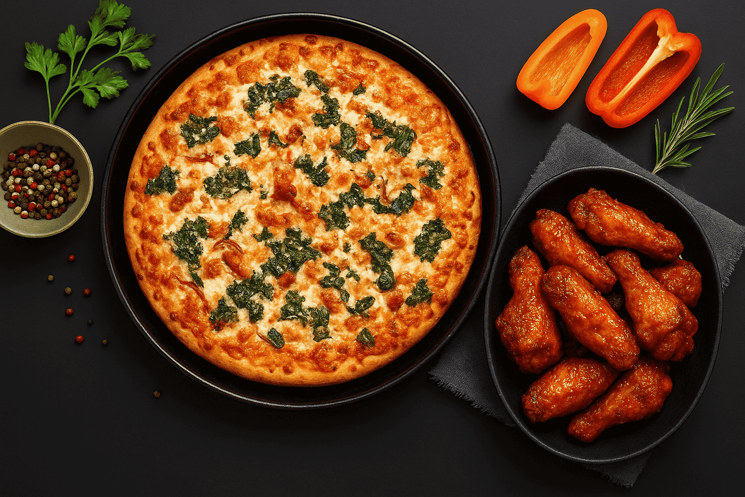 Combo deal pizzas